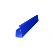 Профиль торцовый для  поликарбоната 8,0 мм Синий 2,1 м